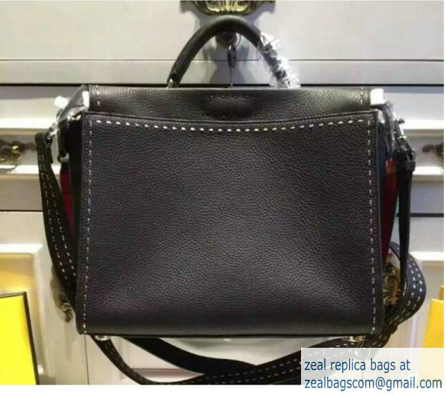 Fendi Men Peekaboo Bag Black Original Leather Large Size - Click Image to Close