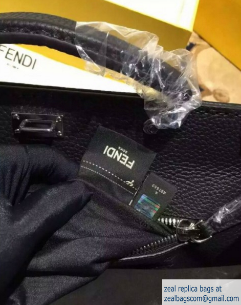 Fendi Men Peekaboo Bag Black Original Leather Small Size - Click Image to Close