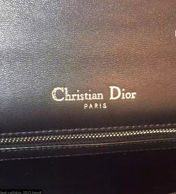 2015 NEW Replica  Christian Dior Diorama  BLACK TUFTED CALFSKIN -The top quality