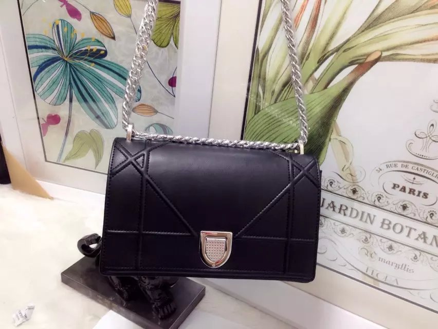 2015 NEW Quality Christian Dior Diorama Bags Black -The top quality