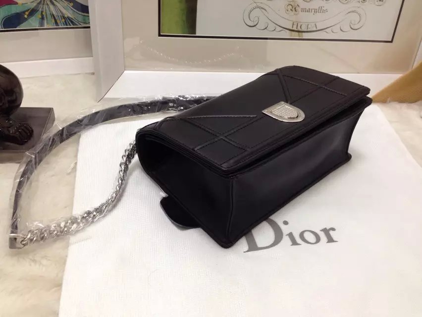 2015 NEW Quality Christian Dior Diorama Bags Black -The top quality