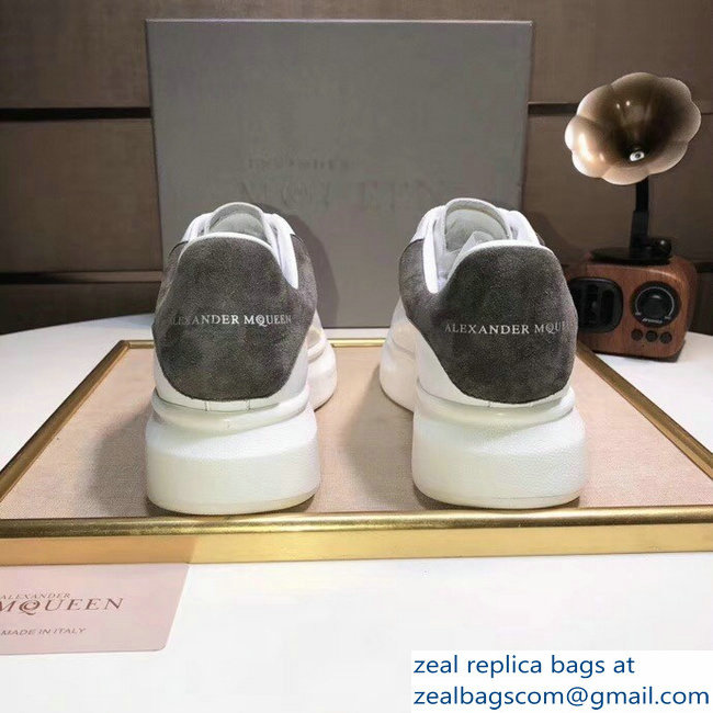 Alexander McQueen Heel Height 4.5 cm Oversized Lovers Sneakers White/Suede Taupe