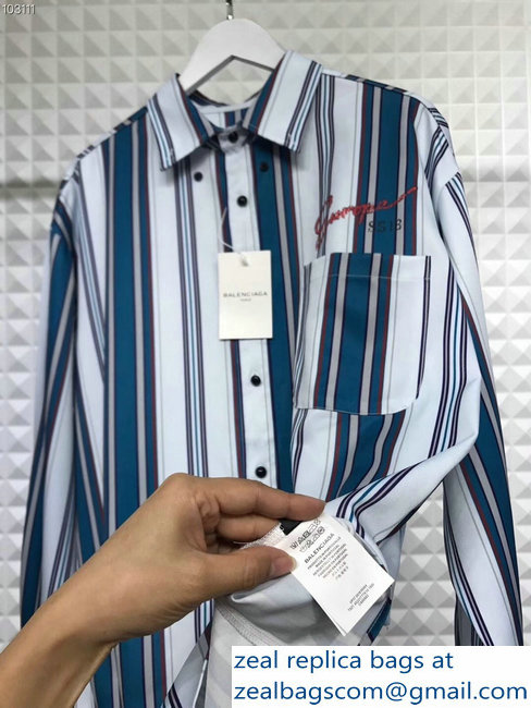 Balenciaga Denim Shirt EUROPE 2018