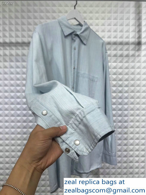 Balenciaga Denim Shirt The Power of Dreams BB 2018 - Click Image to Close