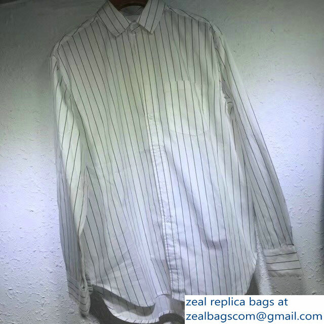 Balenciaga Logo Shirt Stripe 2018