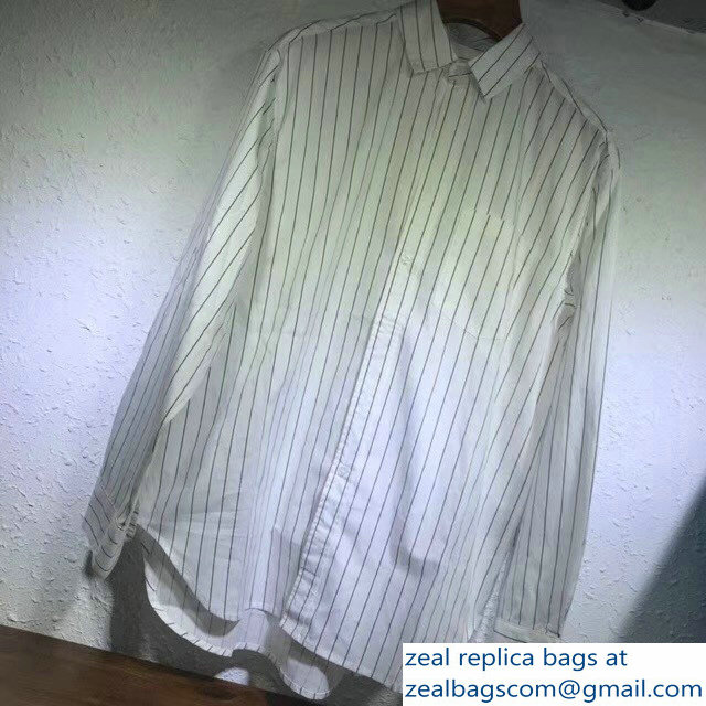 Balenciaga Logo Shirt Stripe 2018 - Click Image to Close