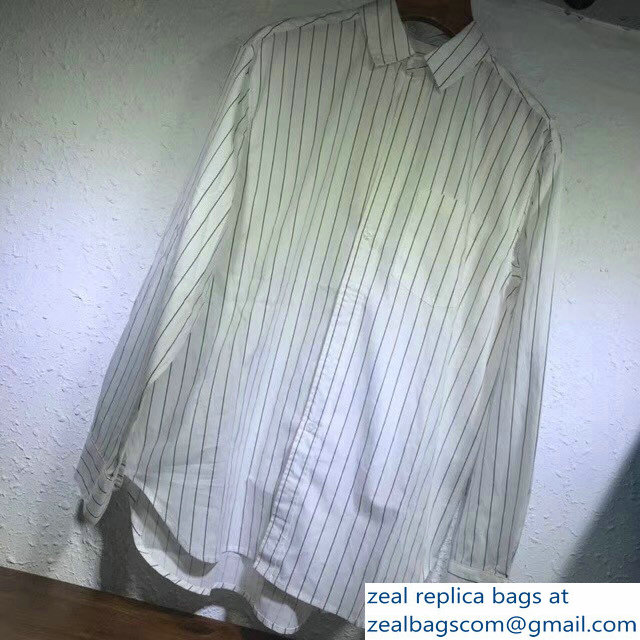 Balenciaga Logo Shirt Stripe 2018