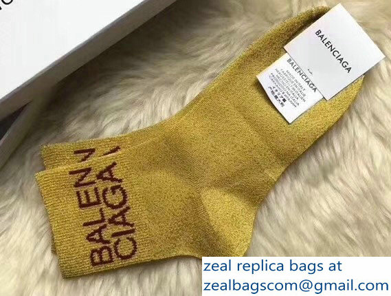 Balenciaga Logo Socks B01 - Click Image to Close