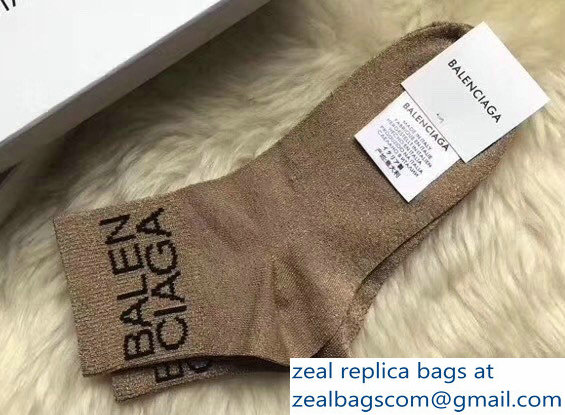 Balenciaga Logo Socks B03