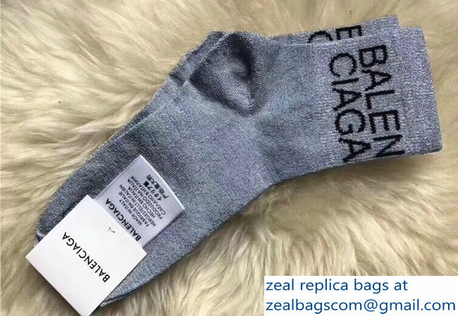 Balenciaga Logo Socks B05