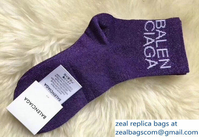 Balenciaga Logo Socks B06