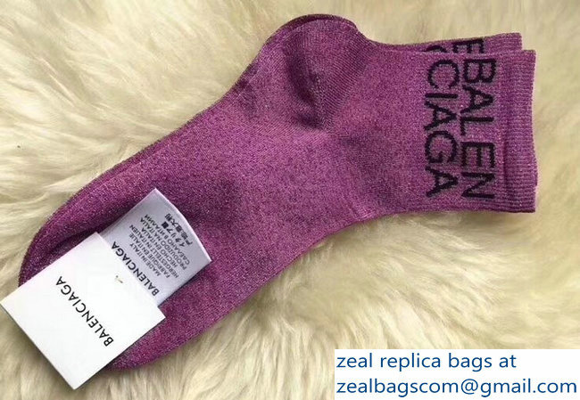 Balenciaga Logo Socks B07