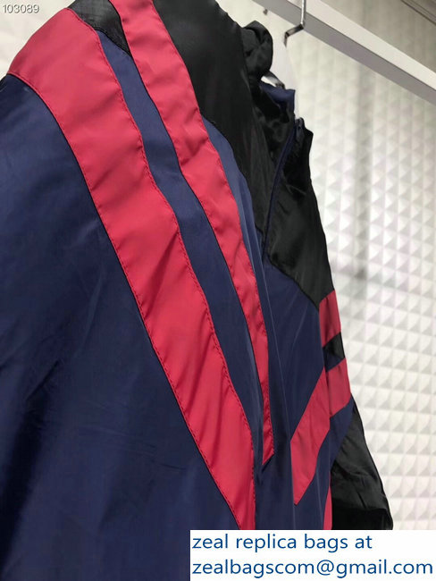 Balenciaga Tracksuit Jacket Black/Blue/Red 2018