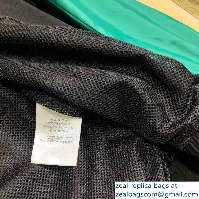 Balenciaga Tracksuit Jacket Black/Green 2018 - Click Image to Close