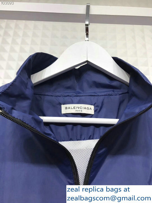 Balenciaga Tracksuit Jacket Blue/Red 2018 - Click Image to Close