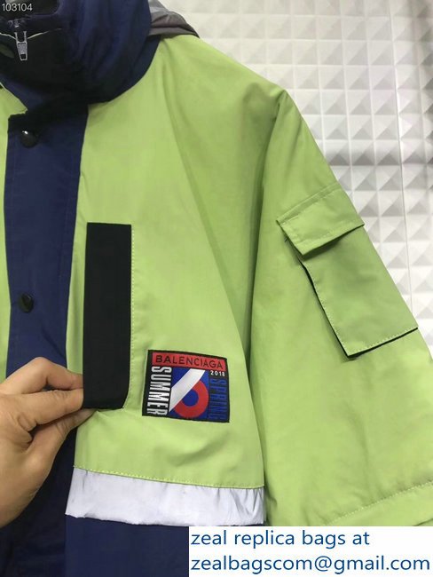 Balenciaga Tracksuit Jacket Green/Blue/Black 2018