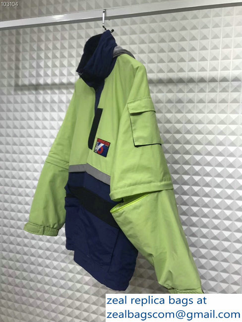 Balenciaga Tracksuit Jacket Green/Blue/Black 2018