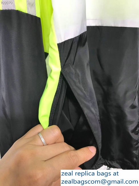Balenciaga Tracksuit Jacket Logo Fluo Green/White/Black 2018 - Click Image to Close