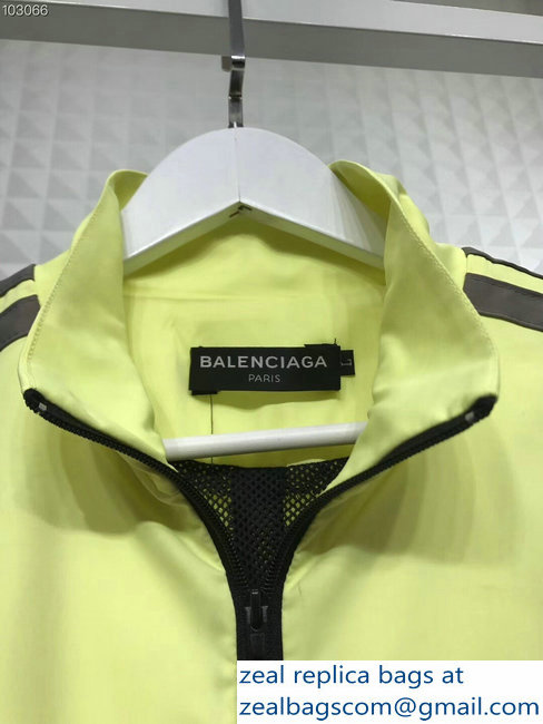 Balenciaga Tracksuit Jacket Logo Fluo Yellow/White/Black 2018