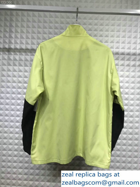 Balenciaga Tracksuit Jacket Logo Fluo Yellow/White/Black 2018 - Click Image to Close