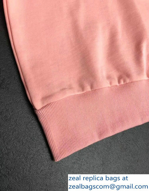 Burberry Embroidered Archive Logo Jersey Sweatshirt Pink 2018