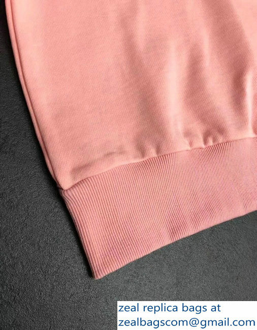 Burberry Embroidered Archive Logo Jersey Sweatshirt Pink 2018 - Click Image to Close