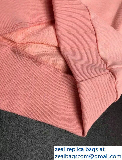 Burberry Embroidered Archive Logo Jersey Sweatshirt Pink 2018