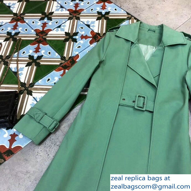 Burberry Grass Green Coat 2018 - Click Image to Close