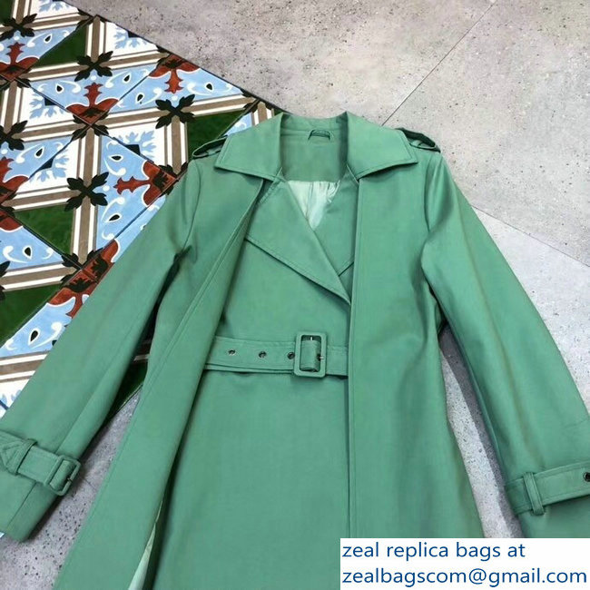 Burberry Grass Green Coat 2018 - Click Image to Close