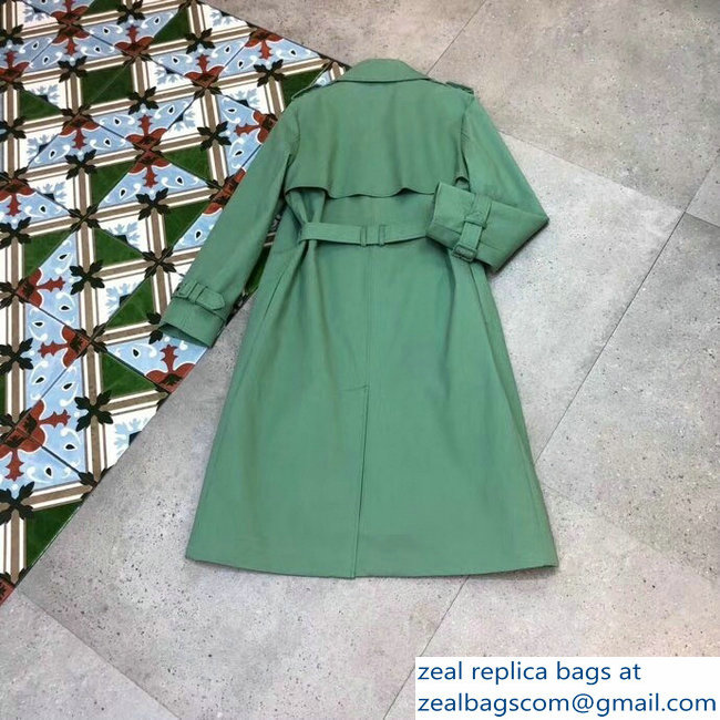 Burberry Grass Green Coat 2018 - Click Image to Close