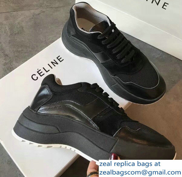 Celine Delivery Running Sneakers Black 2018