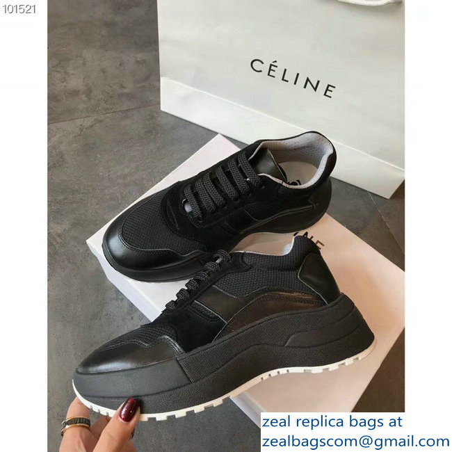 Celine Delivery Running Sneakers Black 2018