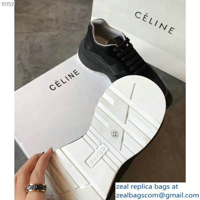 Celine Delivery Running Sneakers Black 2018