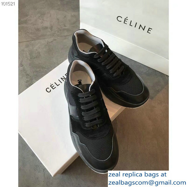 Celine Delivery Running Sneakers Black 2018 - Click Image to Close