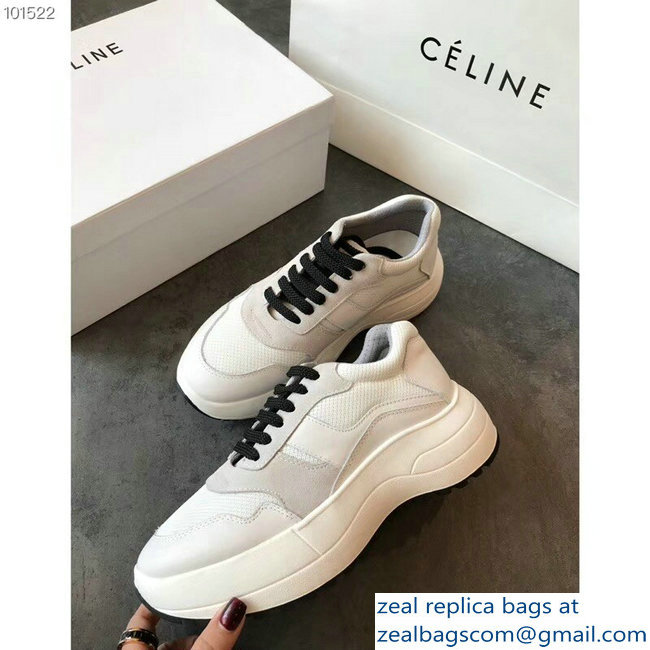 Celine Delivery Running Sneakers White 2018 - Click Image to Close