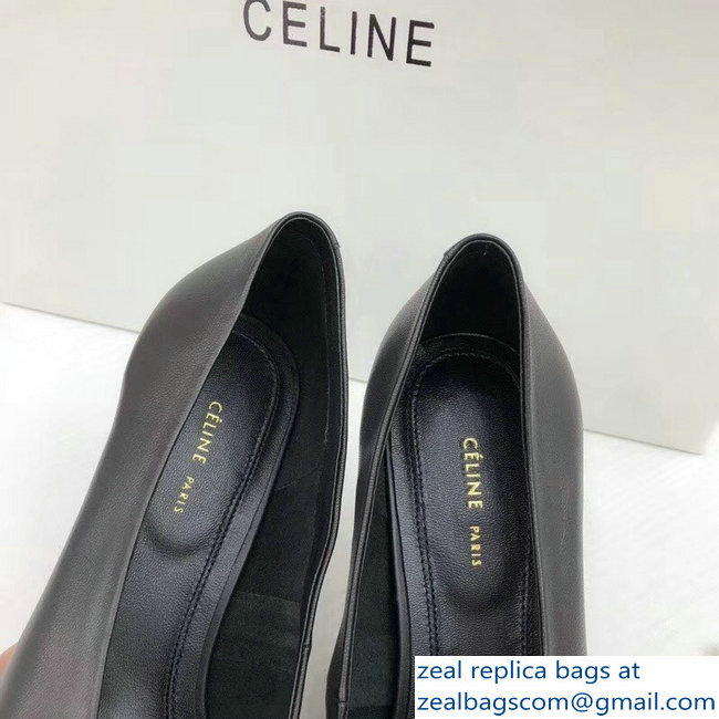Celine Heel 7.5cm Mesh Metal Pumps Black 2018