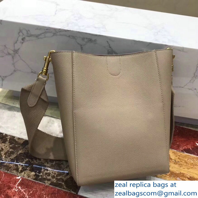 Celine Sangle Small Bucket Bag In Soft Grained Calfskin Dune - Click Image to Close