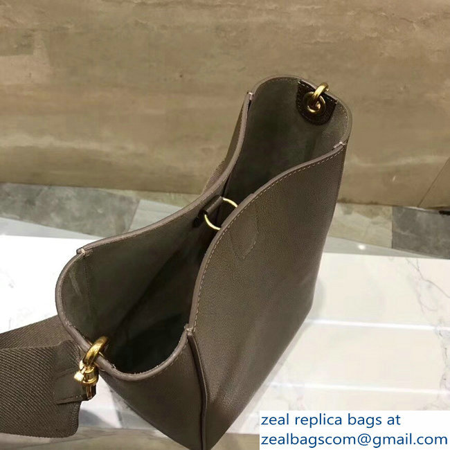 Celine Sangle Small Bucket Bag In Soft Grained Calfskin Etoupe - Click Image to Close