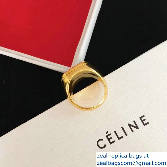 Celine Signet Ring - Click Image to Close