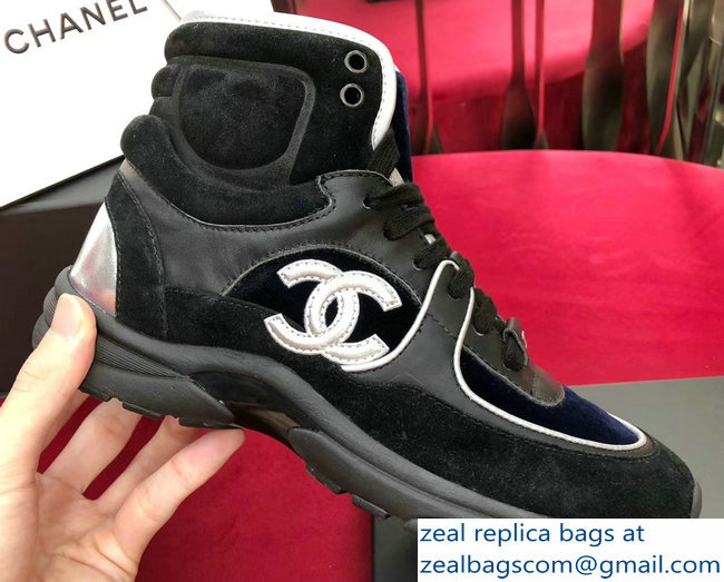 Chanel CC Logo High-Top Sneakers G34053 01 2018