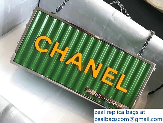 Chanel Resin Container Evening In Hamburg Minaudiere Bag A94670 Green 2018