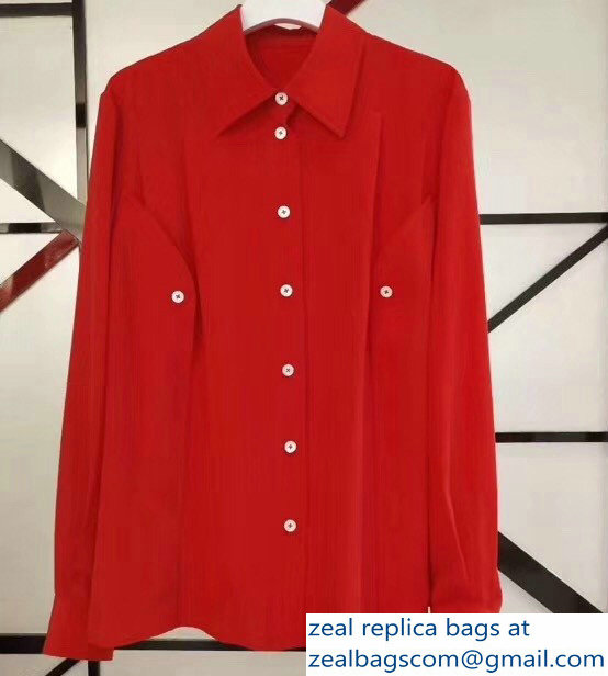 Chloe Silk Shirt Red 2018