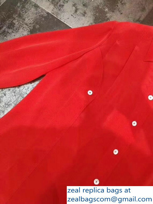 Chloe Silk Shirt Red 2018 - Click Image to Close