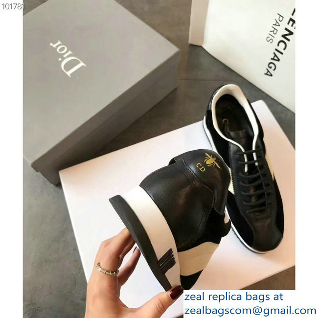 Dior Diorun Trainer Lace-Up Sneakers Black 2018