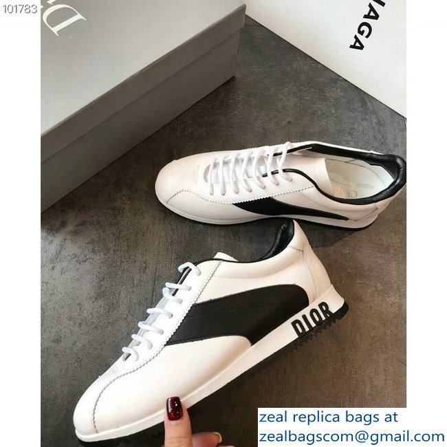 Dior Diorun Trainer Lace-Up Sneakers White 2018