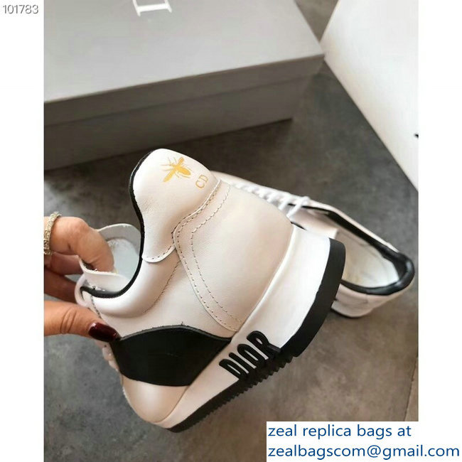 Dior Diorun Trainer Lace-Up Sneakers White 2018 - Click Image to Close