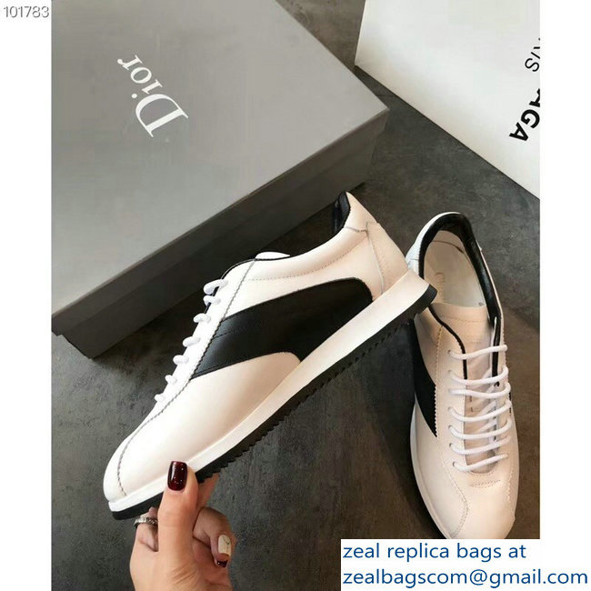 Dior Diorun Trainer Lace-Up Sneakers White 2018