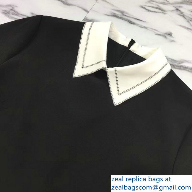 Dior Lapel Dress Black 2018 - Click Image to Close