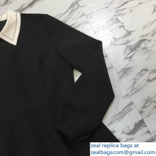 Dior Lapel Dress Black 2018