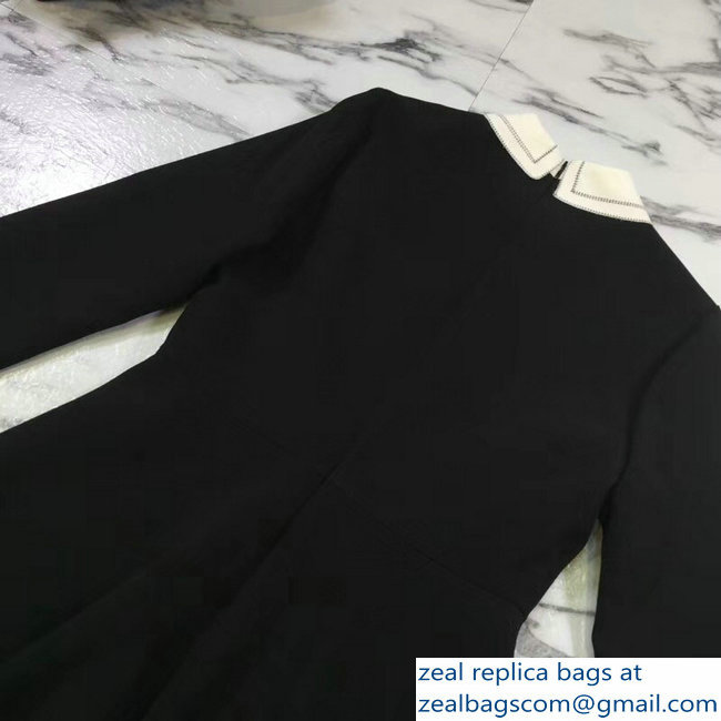 Dior Lapel Dress Black 2018 - Click Image to Close